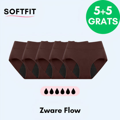 SoftFit® Leakproof Underwear 5-Pack Red l + 5 FREE