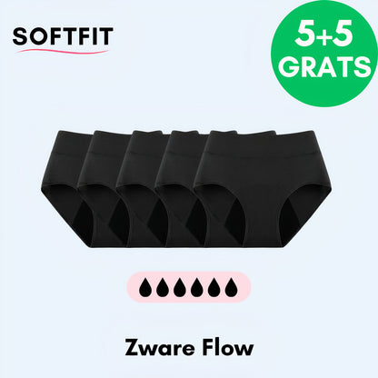 SoftFit® Leakproof Underwear 5-Pack Black l + 5 FREE
